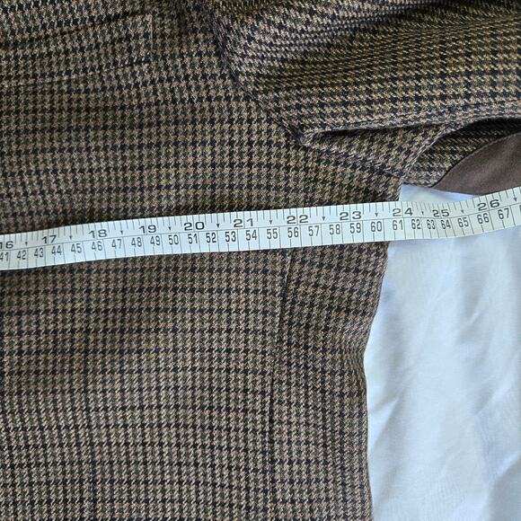 Pronto Moda Men Vtg Preppy Academia Wool Cashmere Blazer 44L Italy Elbow Patches - Picture 11 of 12